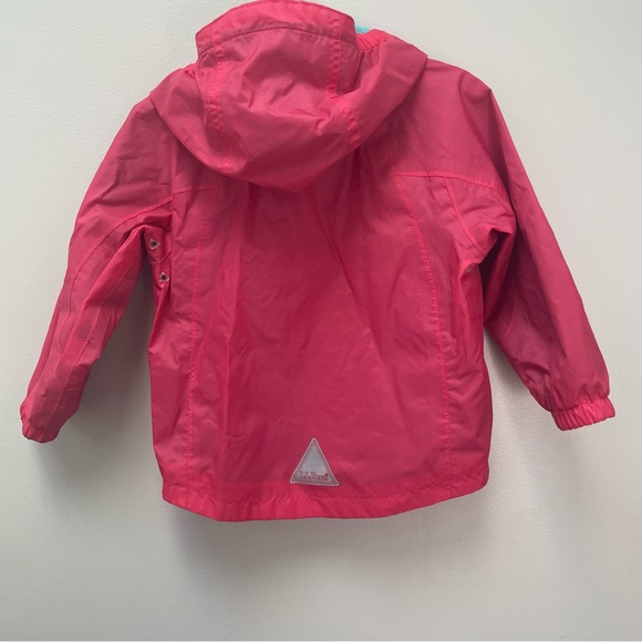 L.L. Bean 3T pink hooded rain jack and rain pants "Discovery" set - Picture 6 of 11
